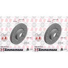 2x ZIMMERMANN SPORT BREMSSCHEIBEN 330mm GELOCHT VORNE passend für MERCEDES CLS E 2x ZIMMERMANN SPORT BREMSSCHEIBEN 330mm GELOCHT VORNE passend für MERCEDES CLS E