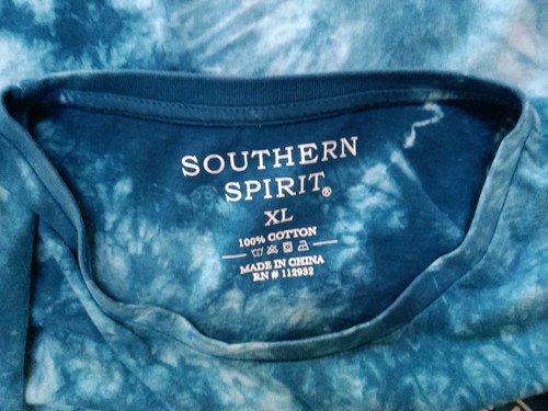 Destin Florida Salty Vibes Tie Die T-Shirt S XL Blues 30"X50" Back Logo See Pict - Picture 10 of 14