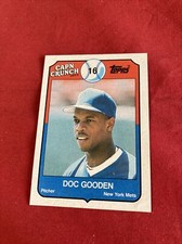 Vintage 1989 Topps Cap’n Crunch Orel Doc Gooden No. 17 of 22 Baseball Card