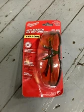 Milwaukee 48-73-2100 Safety Glasses - Yellow Anti-Scratch Lenses