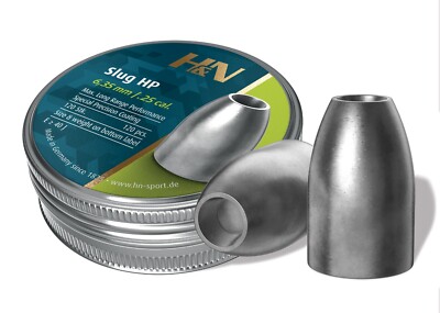 Haendler & Naterman H&N Slug HP .249 Cal/6.35mm 28 grains Air Guns Pellets 120ct
