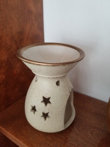 Vtg Galaxy Tealight Candle Holder Moon Stars Wax Oil Warmer Celestial Luminary - Picture 10 of 18