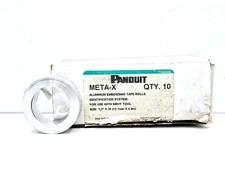PANDUIT META-X EMBOSSING TAPE ALUMINUM NATURAL COLOR 1/2" x 16 M LOT OF 16 TAPE