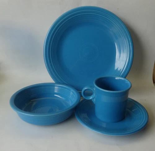 Fiesta  Ware 1 Place Setting 4 Pieces in Lapis Blue
