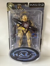 Halo 2 Series 6 Tan Spartan Yellow stripes Joyride Action Figure Nuovo originale