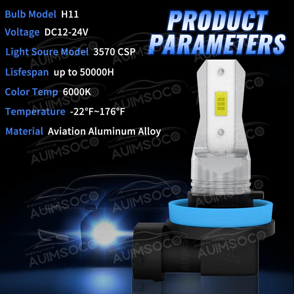 Kit combinado de 6 faros LED y bombillas antiniebla para Chevy Trailblazer 2002-2007 2008 2009 Foto 2 de 4