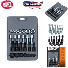 Made in USA 26-Piece Black Tap and Die Set for Thread Restoration Excellence