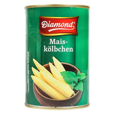 Diamond Maiskölbchen 425g/ATG225g Young Baby Corn Bap Non Mais Kölbchen