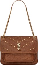 Saint Laurent Medium Matelassé Monogram Studded Niki Chain Bag