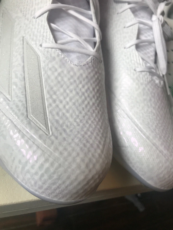 Botín de fútbol Adidas Adizero 5 estrellas 5.0 para hombre medio blanco talla 16 nuevo sin caja Foto 3 de 4