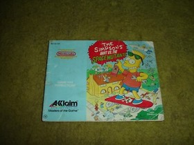 The Simpsons Bart vs The Space Mutants  Cartridge with Instructions & Dust Cover
