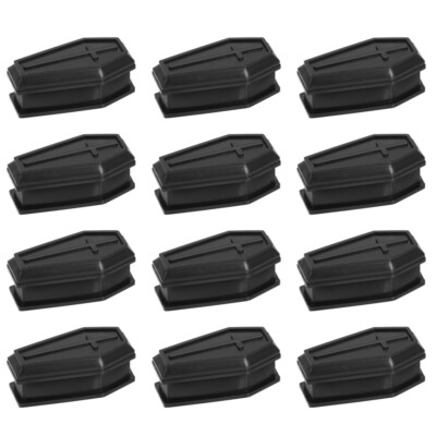 Gothic Coffin Box Halloween Party Ornaments 12Pcs Set