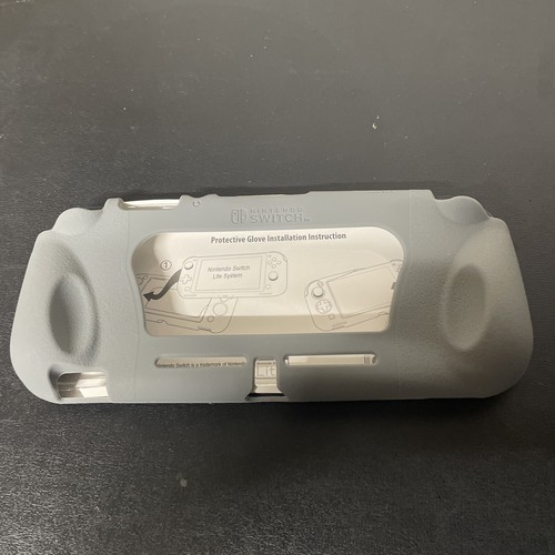 OEM Nintendo Switch Lite Protective Glove Gray Silicone Skin Grip Case Cover ๐ฅ - Picture 4 of 7