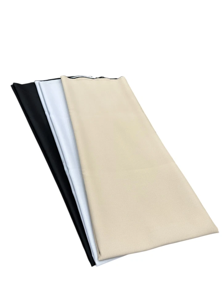 Tela para cortinas Blackout 3 pasadas colores negro/blanco/beige vendido por yarda 54" de ancho Foto 3 de 3