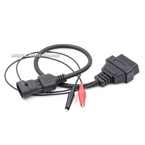 Câble OBD2 Moto Adaptateur Diagnostic Scanner ✅ PIAGGIO VESPA APRILIA DERBY 3PIN - Photo 5/15