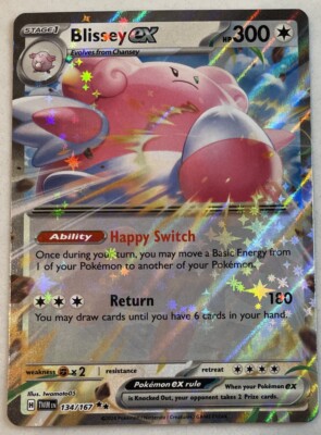 Pokemon Blissey ex 134/167 Twilight Masquerade Scarlet  & Violet Double Rare