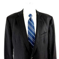 Brooks Brothers 1818 Regent Wool 2 Button Suit Jacket 42R Gray Estrato By Trabal