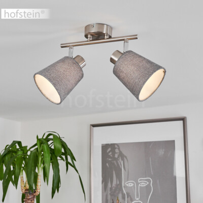 Verstellbar Wohn Schlaf Zimmer Raum Beleuchtung Flur Leuchten Decken Lampe Stoff