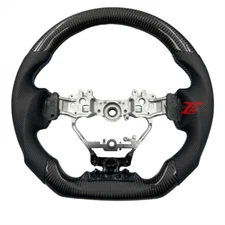 Custom Carbon Fiber Black Leather Steering Wheel for 2011-2017 LEXUS CT200h
