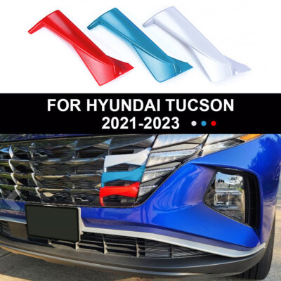 #ad For 2021 2023 Hyundai Tucson Car Accessories Front Grill Grille Strip Cover Trim $18.69