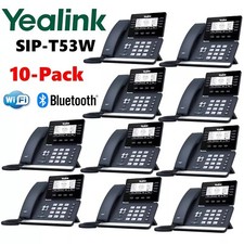 10 Pack Lot Yealink SIP-T53W Prime Business Phone T53W Bluetooth WiFi
