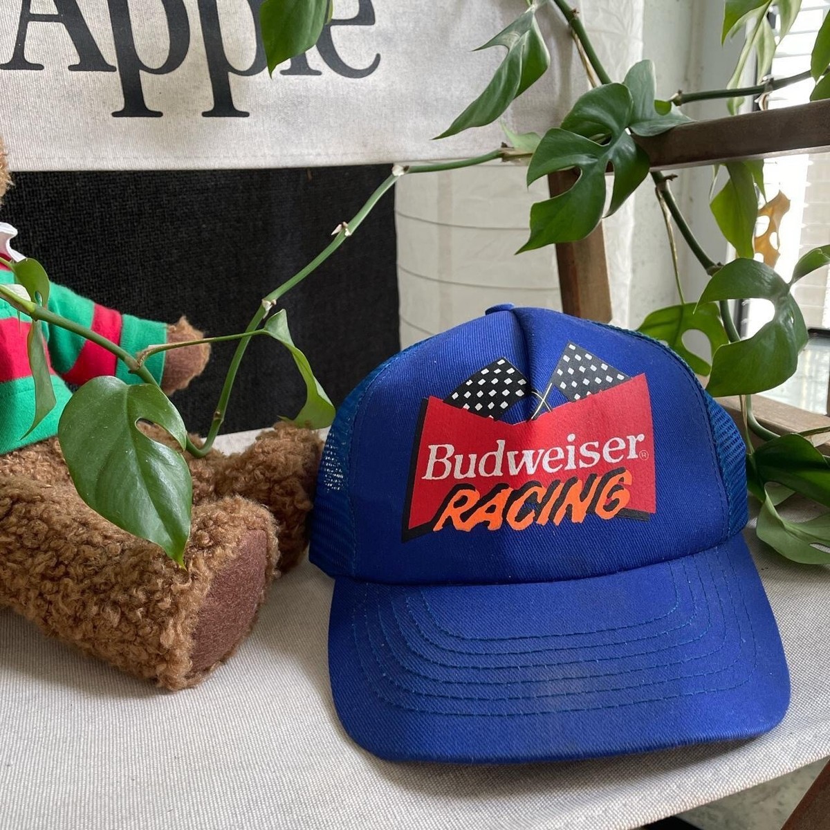 Vintage 80s 90s Budweiser Racing Trucker Hat Cap | eBay