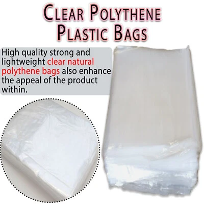 CAPRA FALCONERI Clear Polythene FREEZER STORAGE Plastic Bags All Sizes Crafts Food Small Large