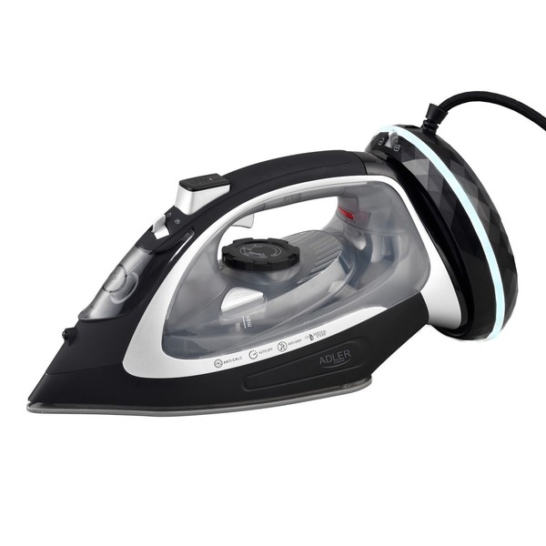 DampfbüGeleisen BüGeleisen Kabelloses Keramiksohle 2800W Silber-Schwarz-image