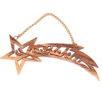 Wall Hanging Olive Wood Christmas Ornament. Bethlehem Star Made With Saw By Hand on sale Wall Hanging Olive Wood Christmas Ornament. Bethlehem Star Made With Saw By Hand on sale