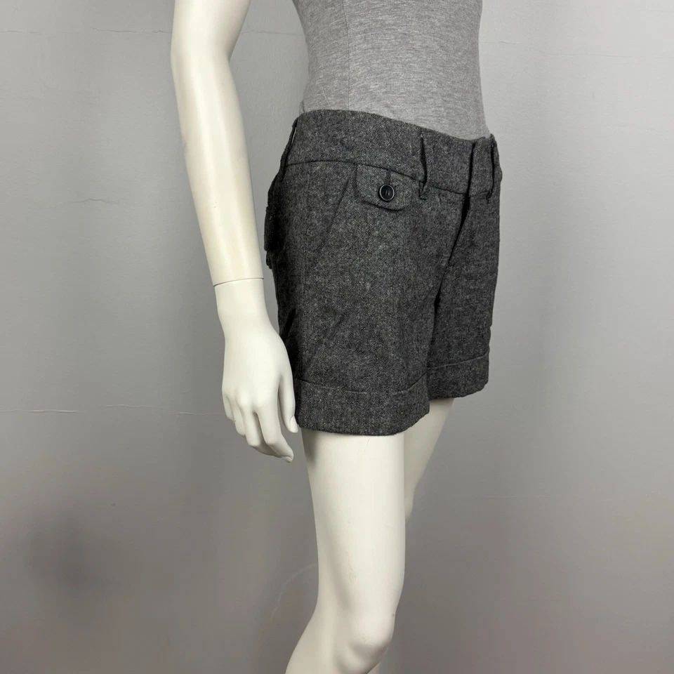 Pantalones Cortos Esprit Talla 8 Tejidos Texturizados Gris Forrado Bolsillos Cinturón Lazos Mujeres Informales Foto 4 de 4