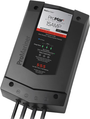 31515 Promar1 DS Generation 3 Digital Battery Charger - 15 Amp, Black, Standard