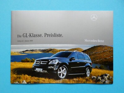 Brochure/price list-Mercedes GL-Class - 01/08