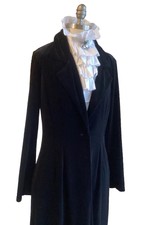 Black Velvet Duster Coat Size 12 Witchery Victoriana