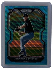 Jonathan Stiever 2021 Panini Prizm Teal Wave Prizm Rookie Card White Sox RC #68. rookie card picture