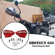 Tinted Red Color Hand Guard Kit For Royal Enfield Shotgun 650