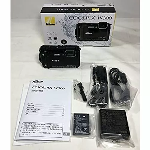 Nikon Digital Camera COOLPIX W300 BK Black Waterproof W300BK Used