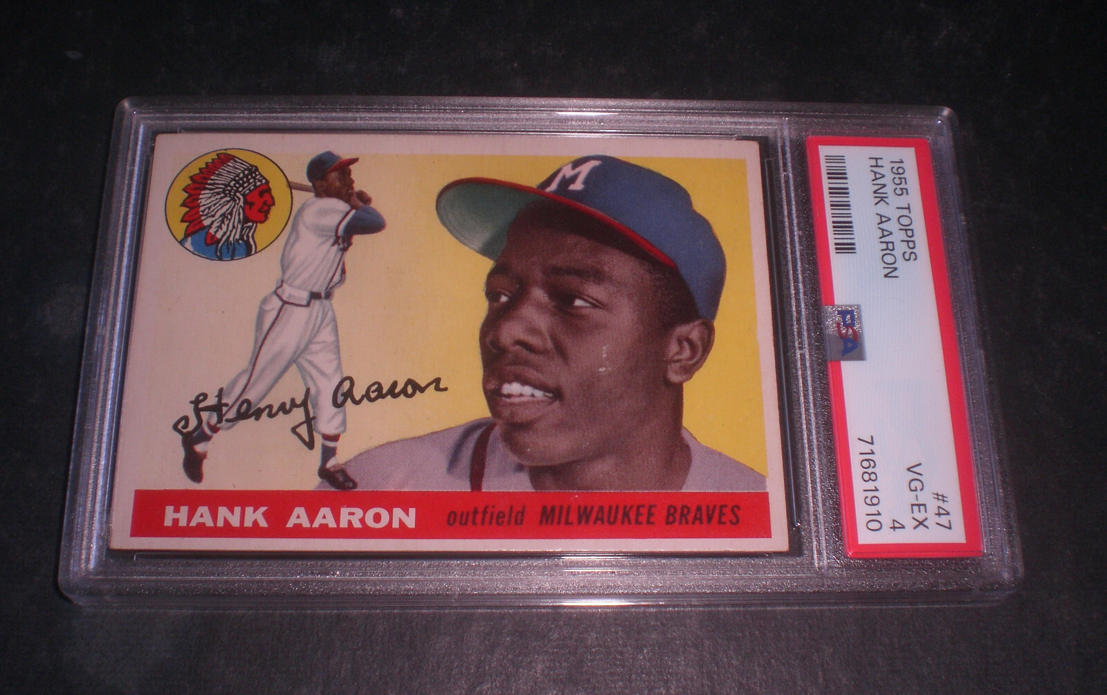 Hank Aaron 1955 Topps #47 Base Price Guide - Sports Card Investor