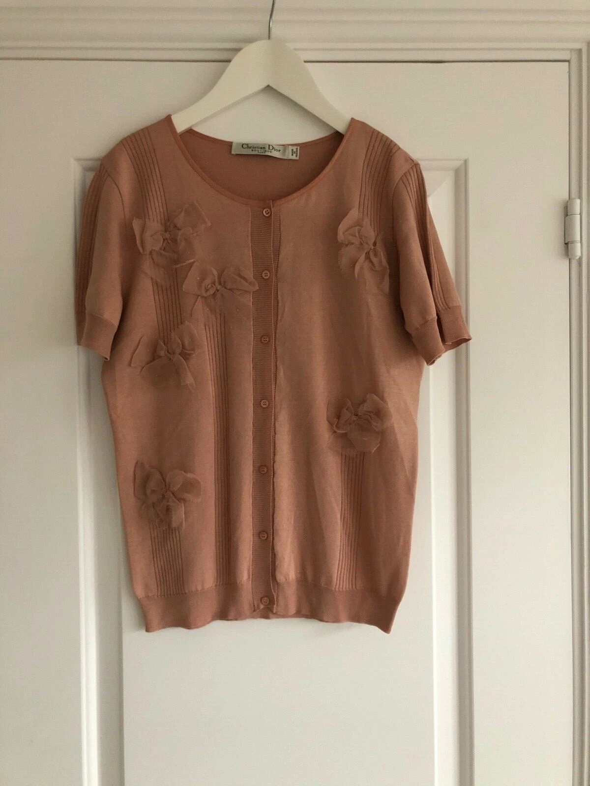Haut femme Christian Dior couleur abricot foncé