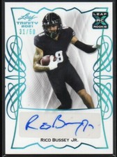 Rico Bussey Jr. 2021 Leaf Trinity Platinum Spectrum Autographs #BARBJ 31/50 RC