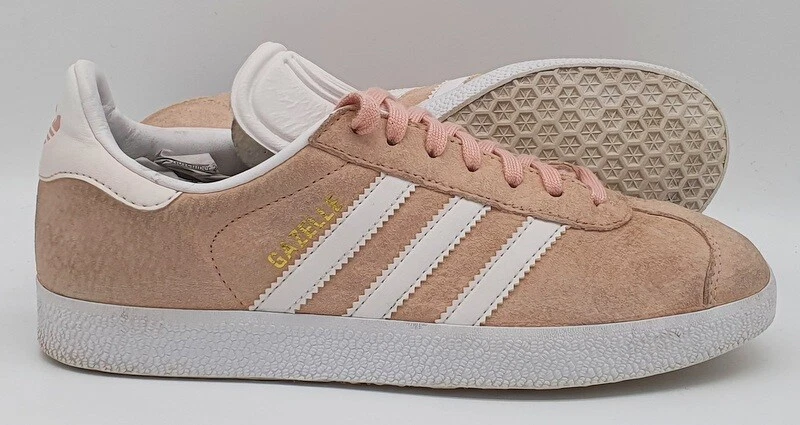 Draad maak je geïrriteerd rijkdom Adidas Gazelle Low Suede Trainers BB5472 Beige/White/Pink UK5/US5.5/EU38 |  eBay