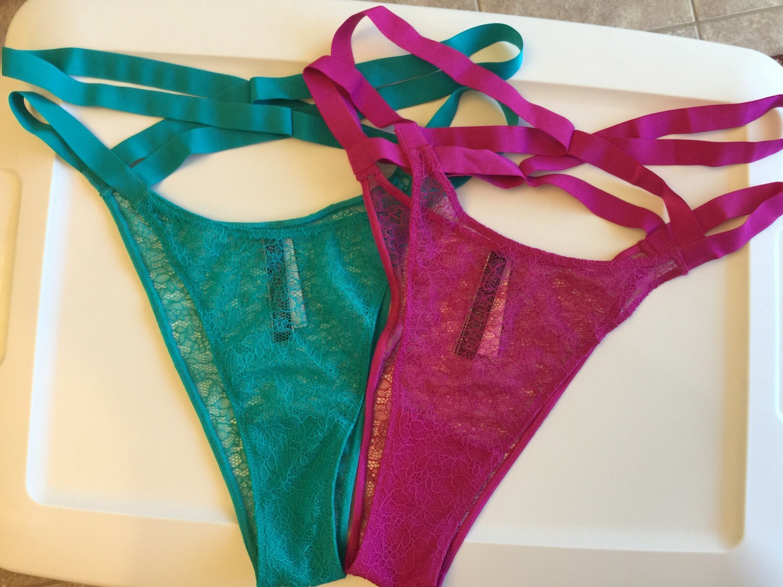 Victorias Secret Banded Waist Lace Brazilian Panties Size SMLXL