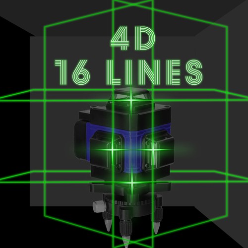 16 Line Laser Level Wasserwaage Kreuzlinienlaser für Verlegung Bodenfliesen - Bild 11 von 12