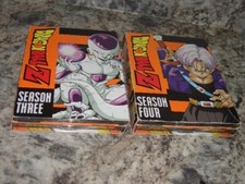 Dragon Ball Z dvd box sets season 3 and 4 used lot