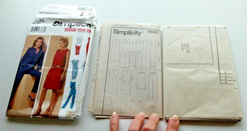 Lot Of 3 Simplicity Uncut Ladies Sewing Patterns Size AA & HH Mix 5675/5680/9518 - Picture 12 of 12