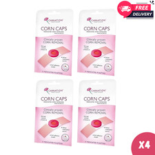 4x Carnation Footcare Corn Caps 5's Medicated Plasters Free Shipping