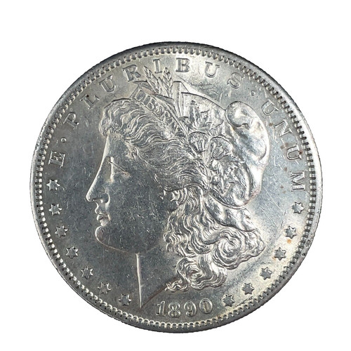 1890 S VAM 45 S/S Down DDR- Double Die Reverse Morgan Dollar Au/Unc. Coin #1569