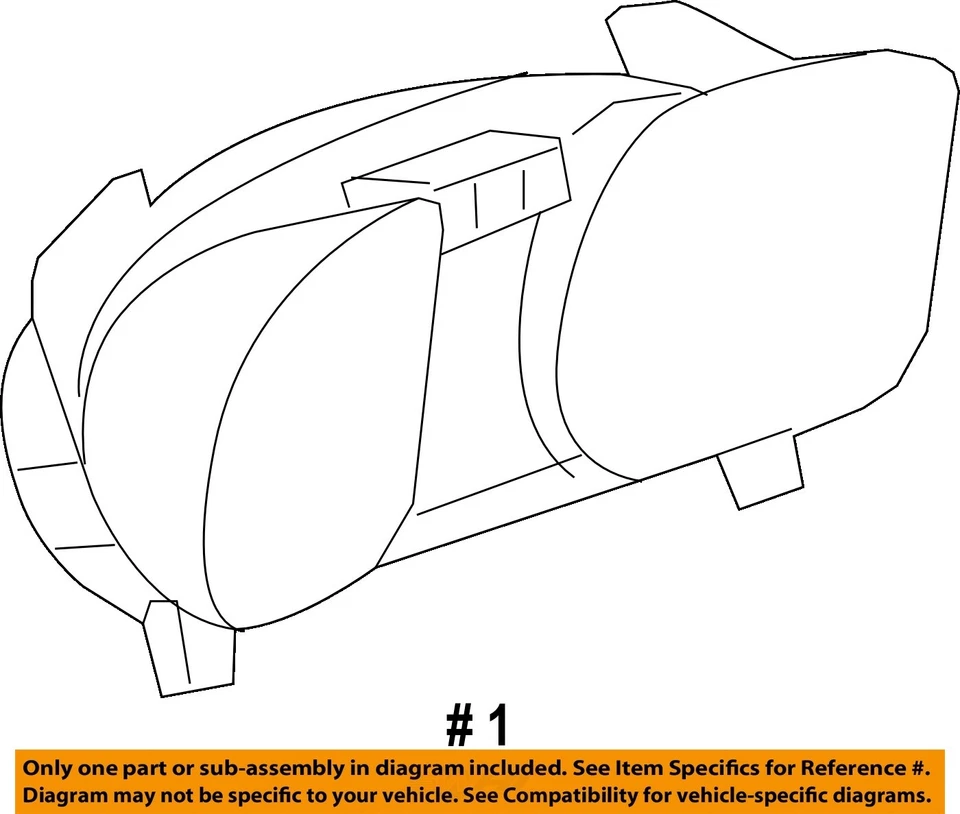 Medidor de velocímetro usado se adapta a: Chevrolet Malibu Cluster 2015 VIN 1 límite de cuarto dígito Foto 4 de 4