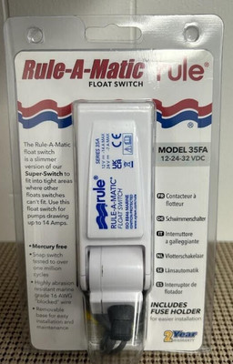 Rule Rule-A-Matic Float Switch Model 35FA 12-24-32 VDC