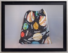 Gymnastics Leotard Grip Bags / Glow in Dark Planets Gymnast Birthday Goody Bag