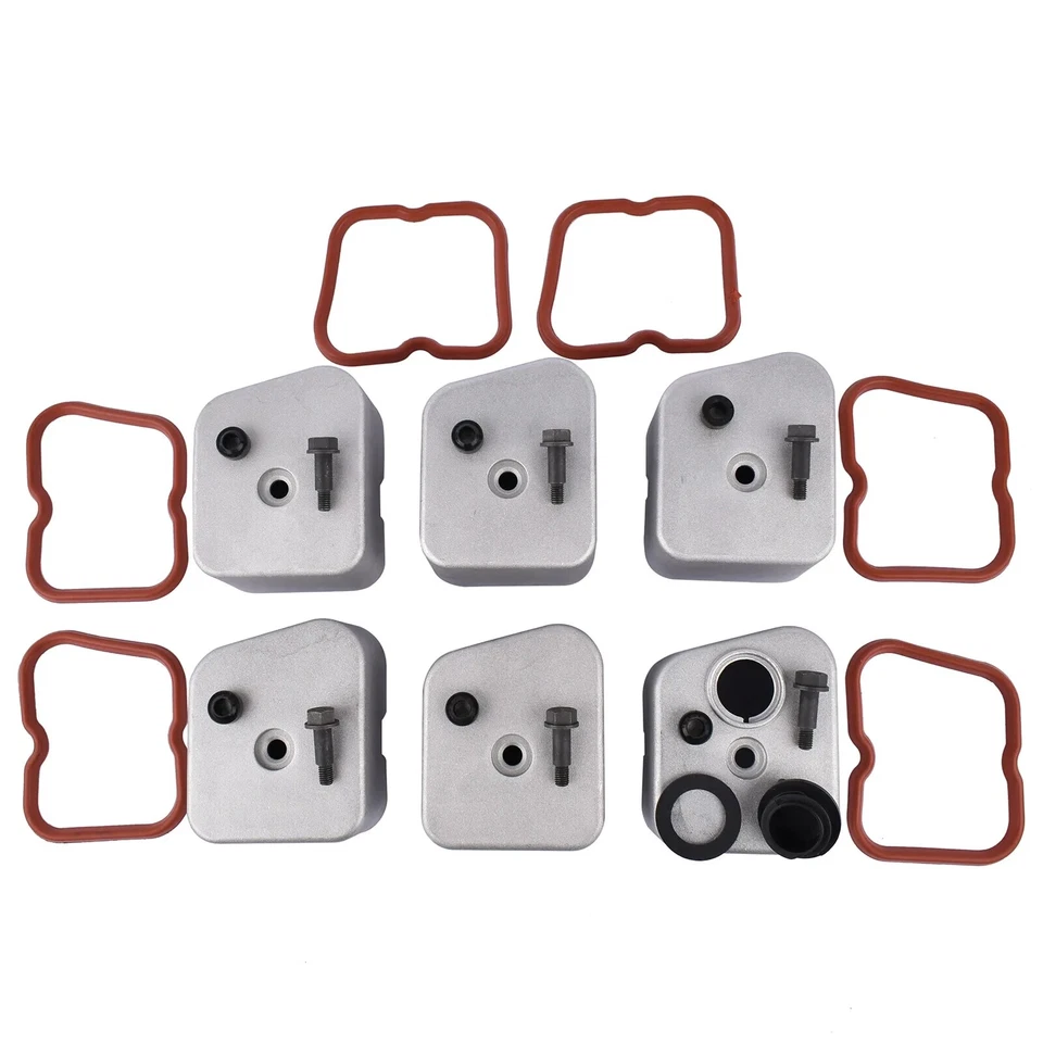 Valve Cover w/ Bolts Oil Feed Cap Seal For 89-98 Dodge Ram 2500 3500 5.9 Cummins Foto 3 de 4